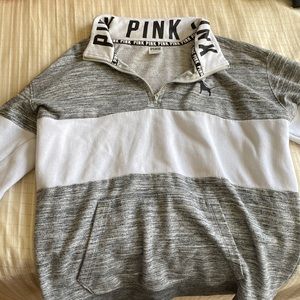 Pink quarter zip